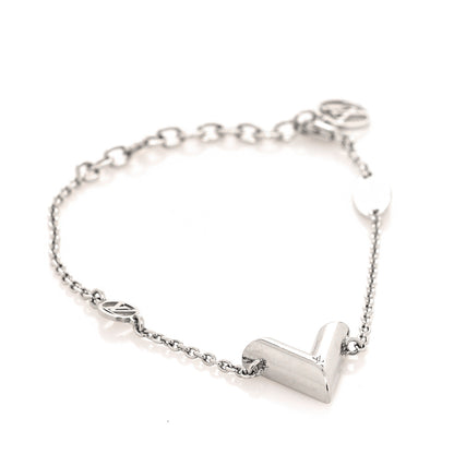 Louis Vuitton Essential V Supple Bracelet Silver 1 of 5