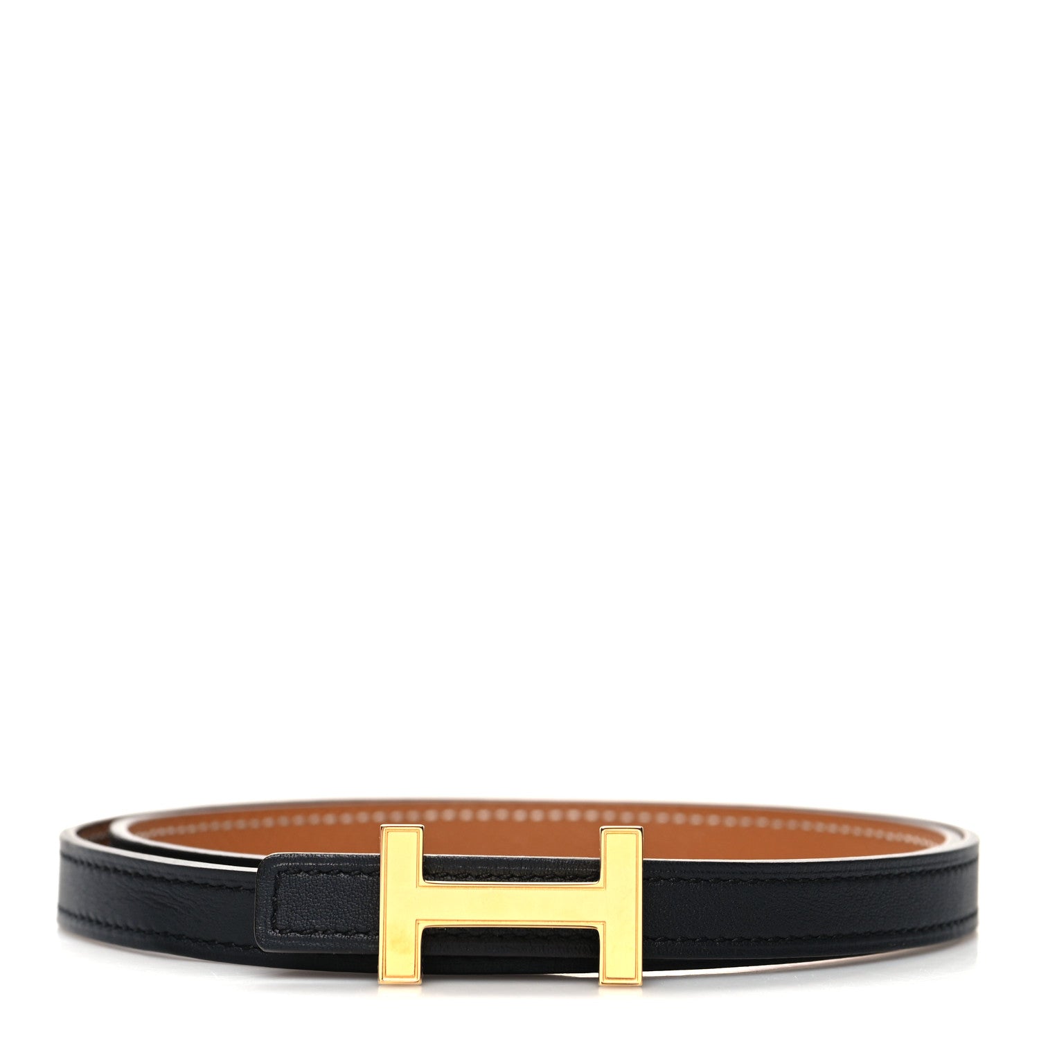 Hermes Swift Epsom 13mm Focus Belt 70 28 Black Gold 1 of 5