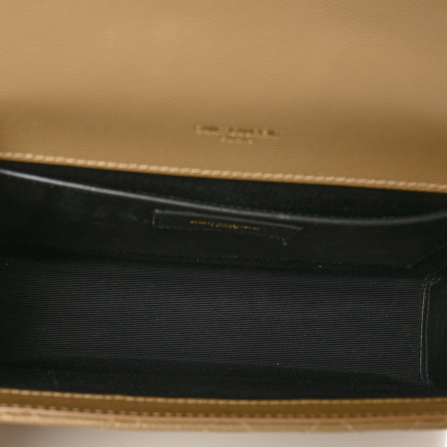 Saint Laurent Grain De Poudre Textured Mixed Matelasse Medium Triquilt Monogram Satchel Dark Latte 5 of 6