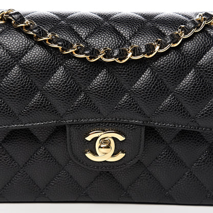 Chanel Caviar Quilted Small Double Flap Black 11 of 12