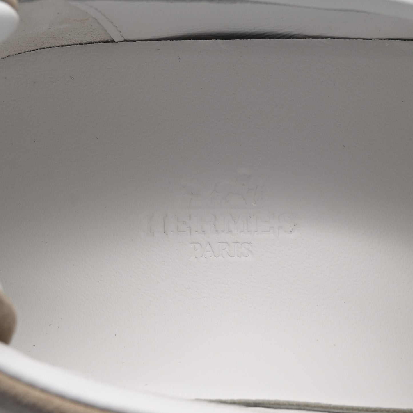 Suede Goatskin Kiddy Slip On Sneakers 38.5 Beige Esquisse