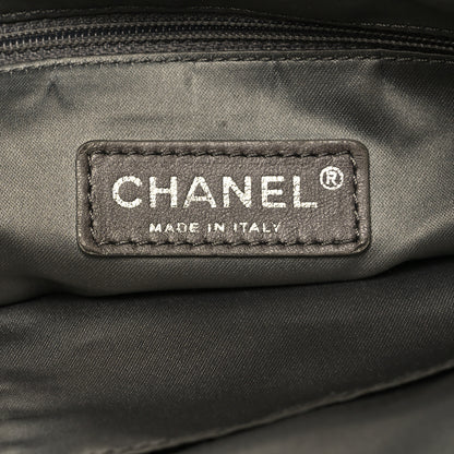 Chanel Calfskin Modern Chain Rhodoid Hobo Black 6 of 10