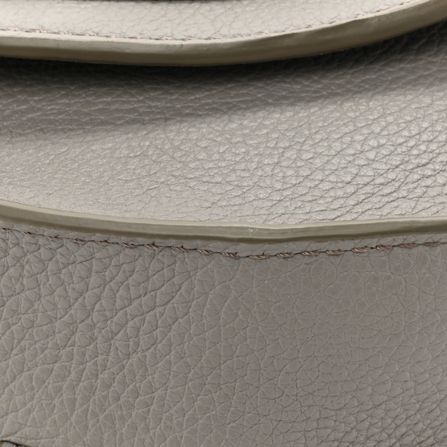 Calfskin Medium Marcie Round Crossbody Bag Cashmere Grey