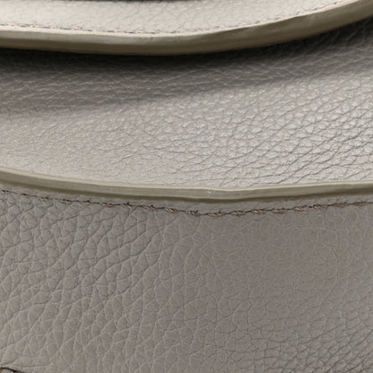 Chloe Calfskin Medium Marcie Round Crossbody Bag Cashmere Grey 10 of 11