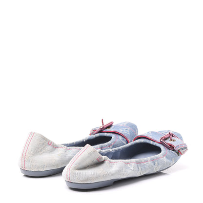 Louis Vuitton Monogram Denim Rosa Flats 36 4 of 8