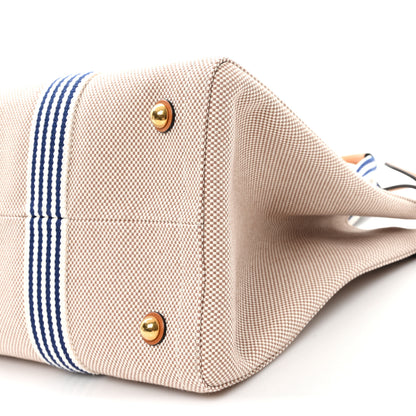 Valentino Garavani Jacquard Canvas Vlogo Antibes Shopping Bag Natural Multicolor 9 of 9