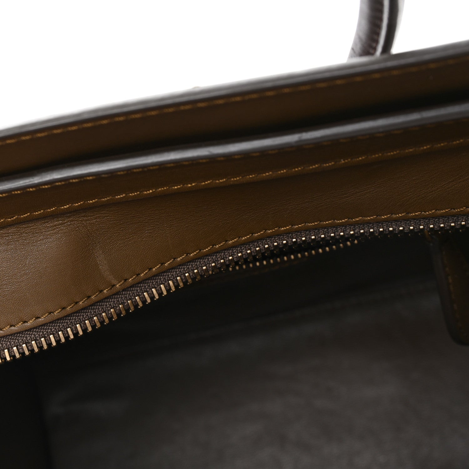 Celine Satin Smooth Calfskin Micro Tri-Color Luggage Rust 10 of 11