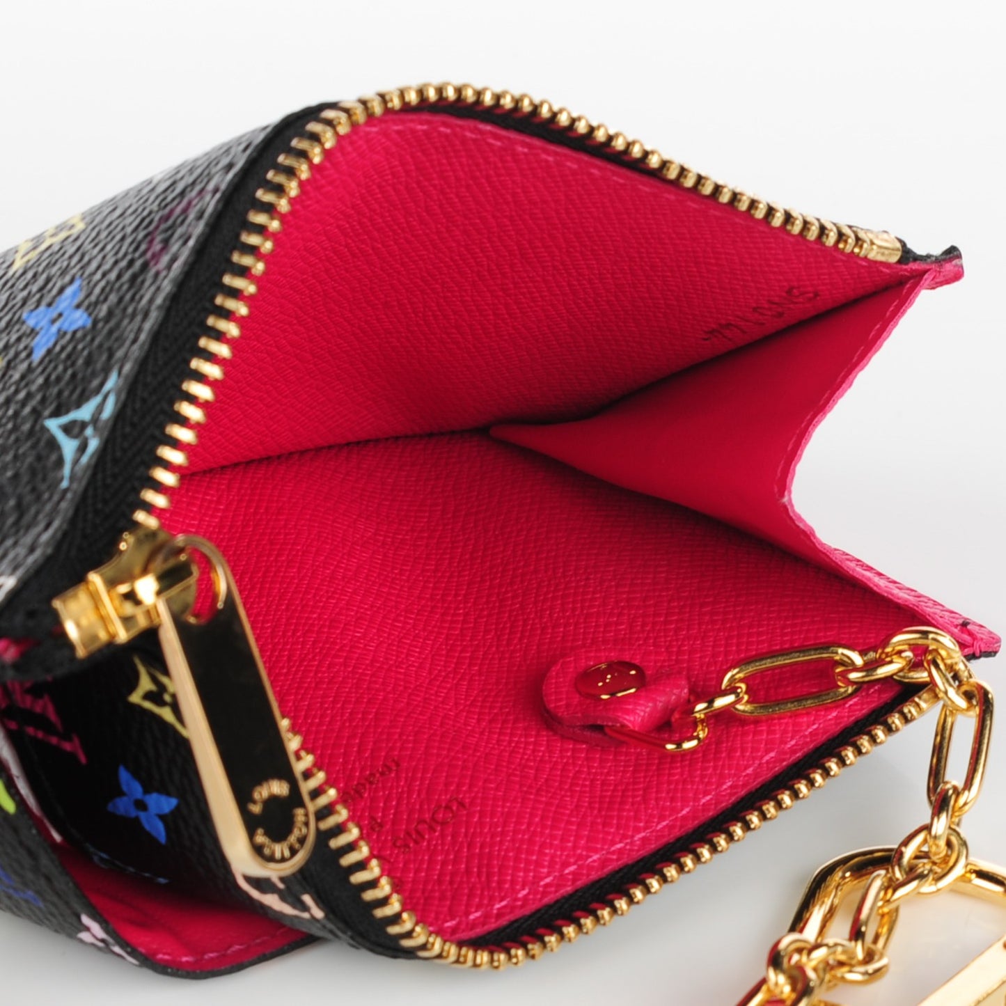 Monogram Multicolor Key Pouch Black Grenade