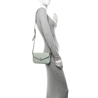 Gucci Calfskin GG Super Mini Shoulder Bag Pale Blue 2 of 11