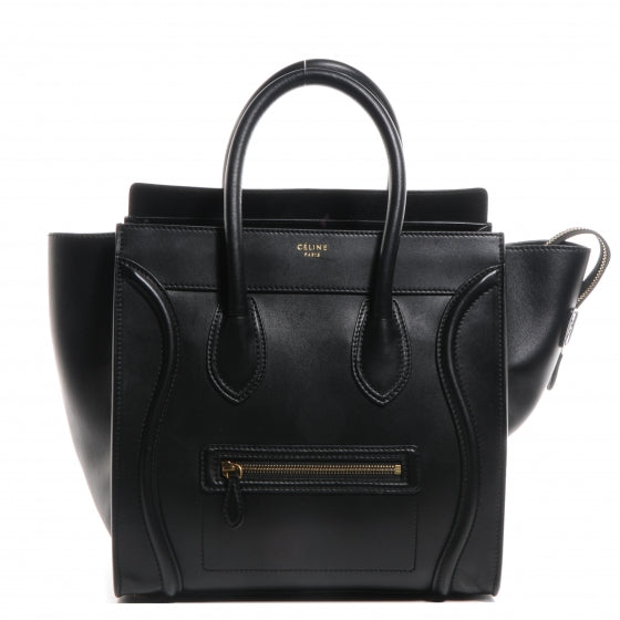 Celine Smooth Calfskin Mini Luggage Black 1 of 9