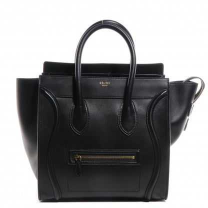Celine Smooth Calfskin Mini Luggage Black 1 of 9