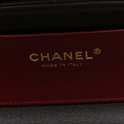 Chanel Shiny Caviar Preppy Coco Small Bowling Bag Black 6 of 10