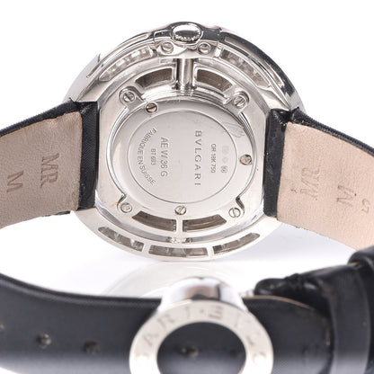 Bulgari 18K White Gold Satin Diamond Bezel 36mm Astrale Cerchi Quartz Watch 4 of 9