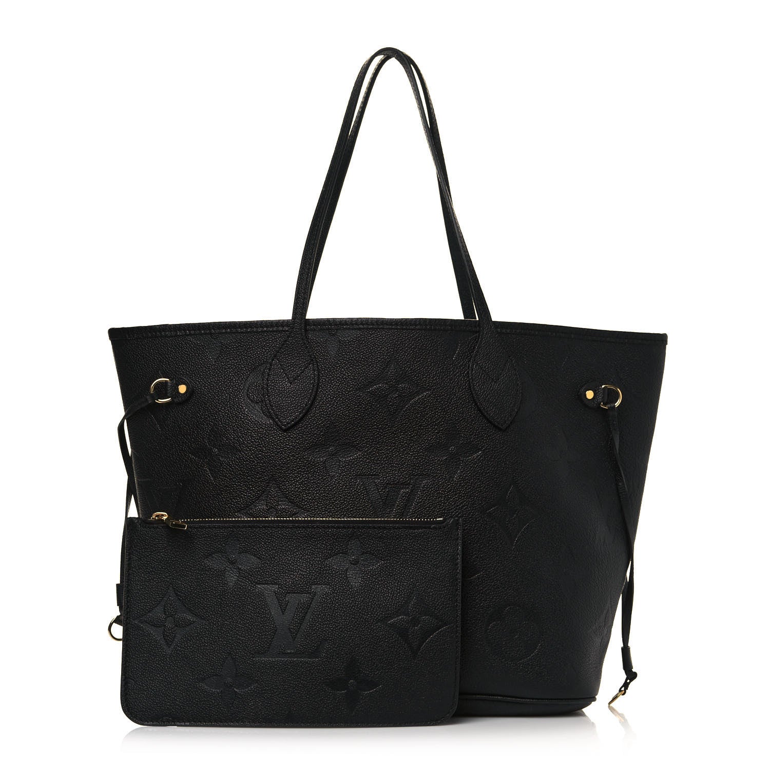 Louis Vuitton Empreinte Monogram Giant Neverfull MM Black 3 of 15