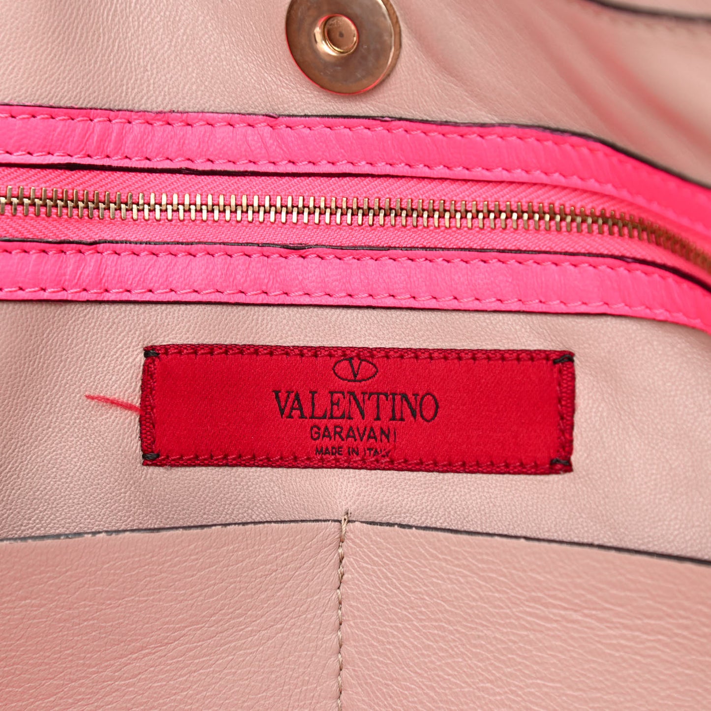 Nappa Medium Rockstud Soft Tote Framboise