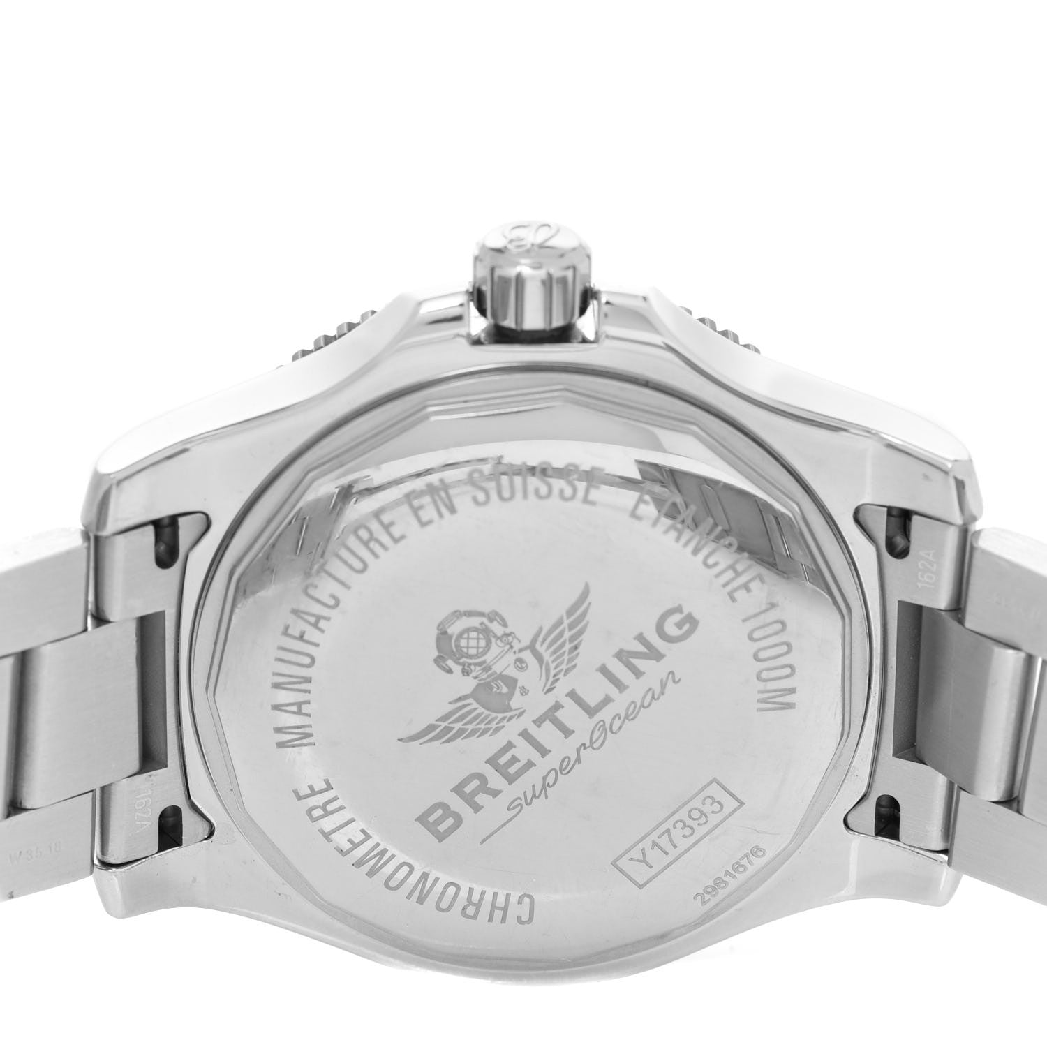 Breitling Stainless Steel 44mm SuperOcean Automatic Watch Blue Y17393 4 of 5