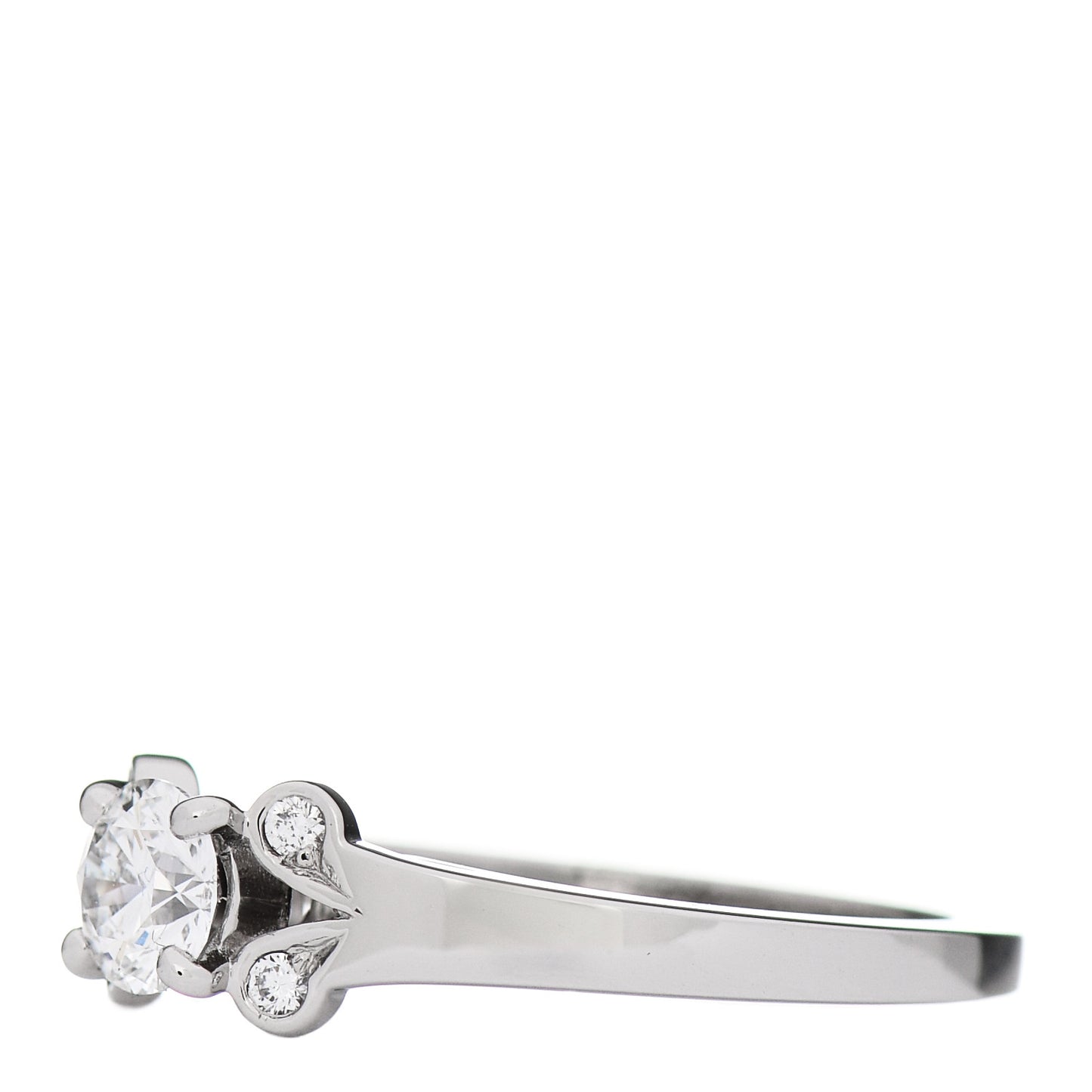 Platinum Diamond .33ct Ballerine Solitaire Engagement Ring 47 4