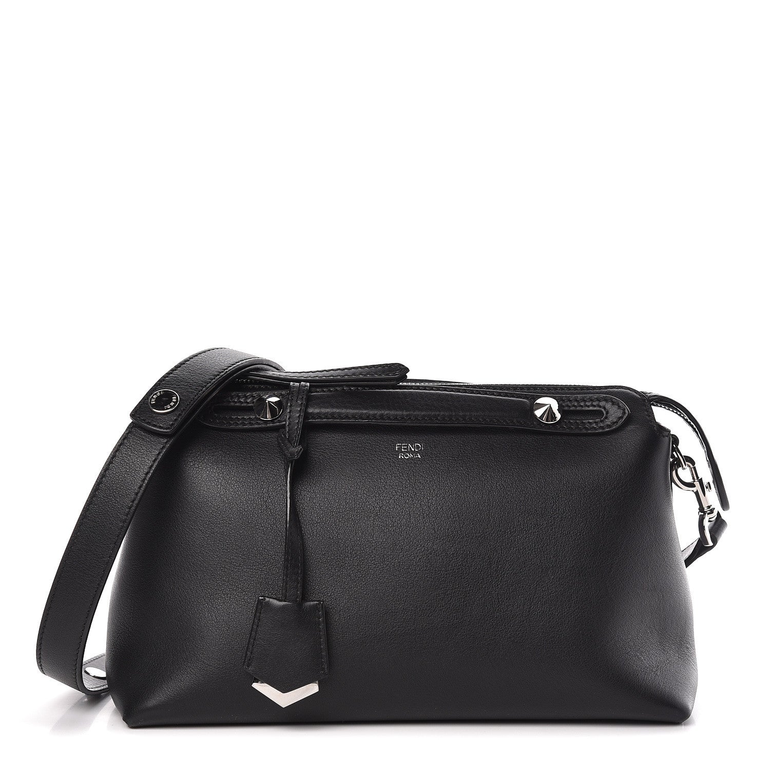 Fendi Vitello Dolce Medium By The Way Boston Bag Black 2 of 25