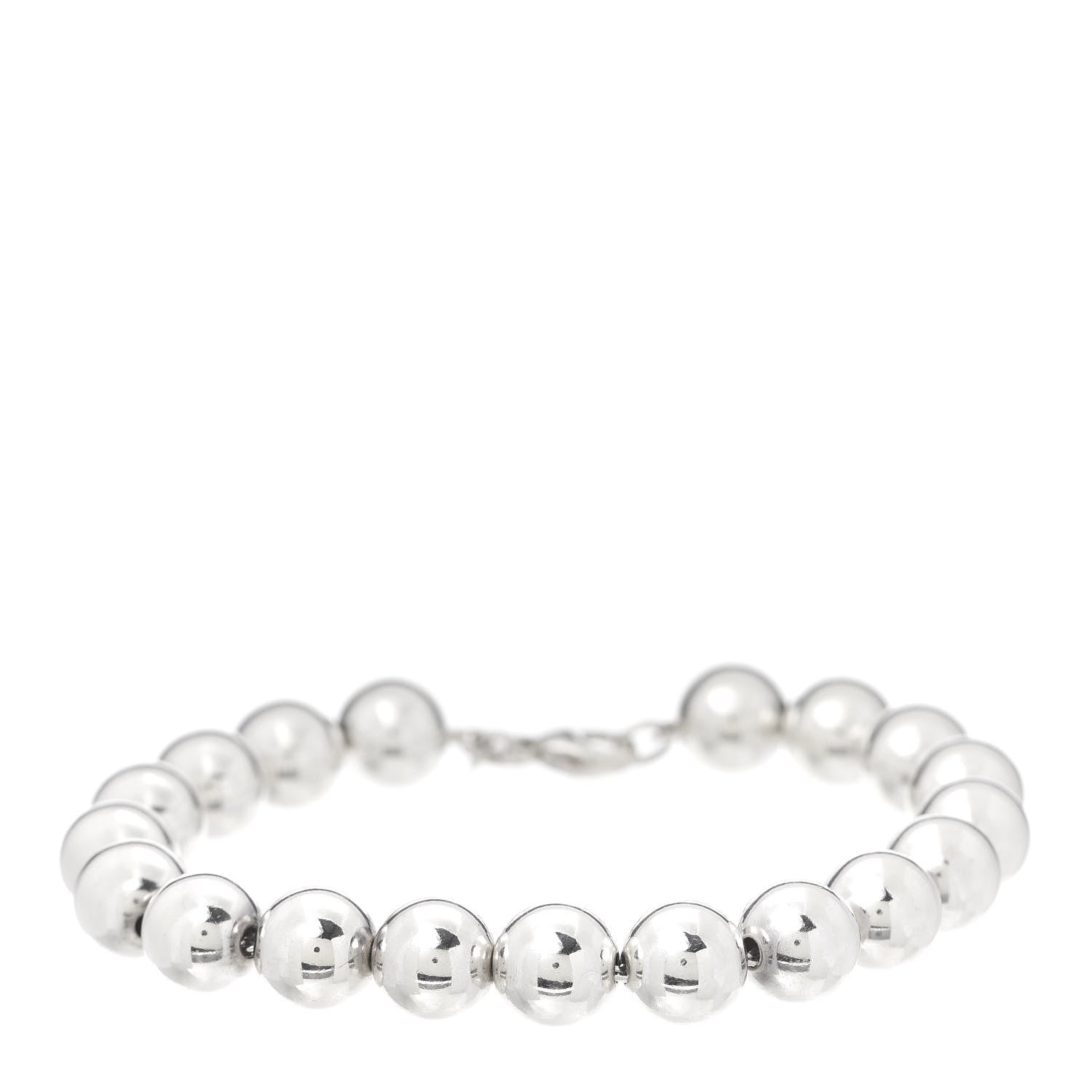 Tiffany Sterling Silver 10mm HardWear Ball Bracelet 1 of 6