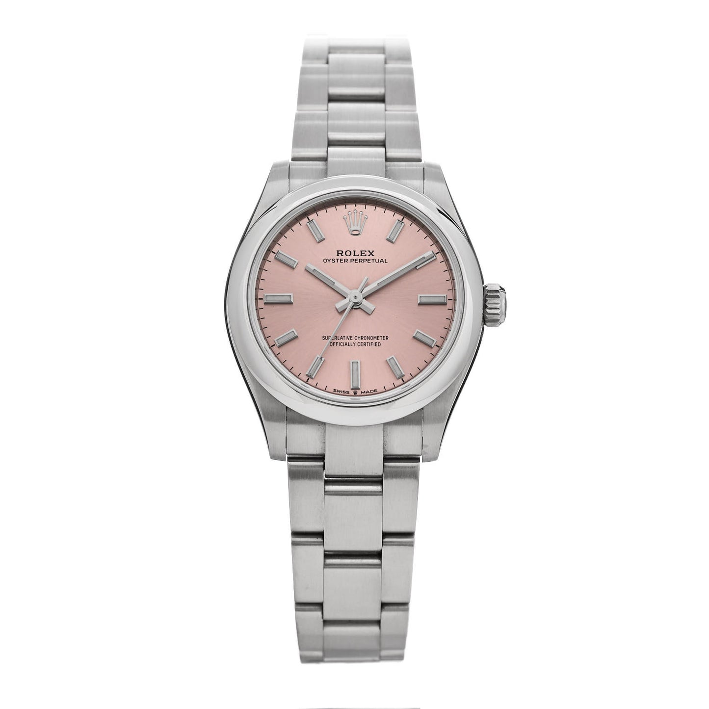 Stainless Steel 31mm Oyster Perpetual Watch Pink 277200