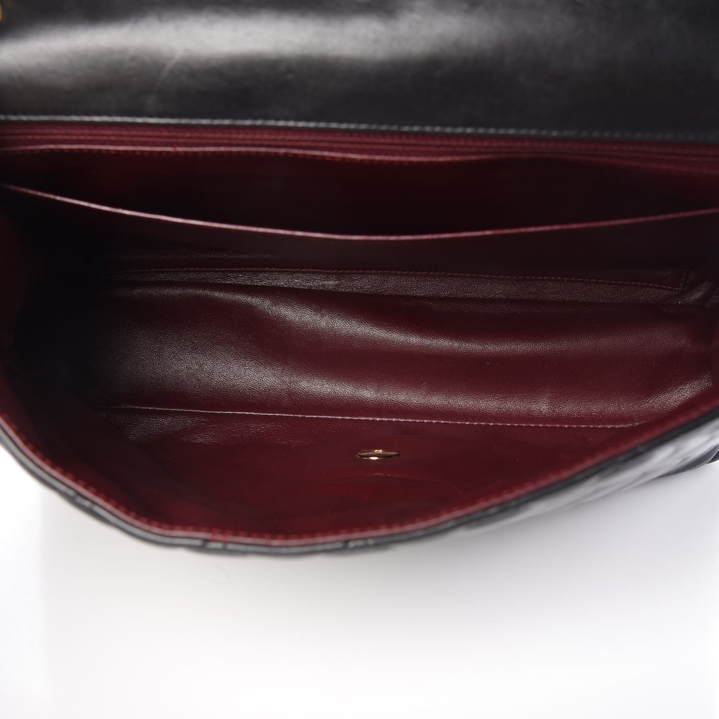 Lambskin Quilted Maxi Single Flap Black