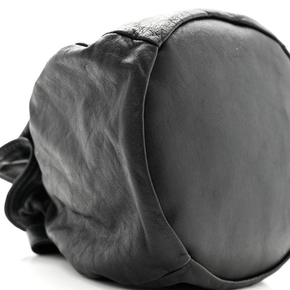 Chanel Lambskin Drawstring Bag Black 10 of 13
