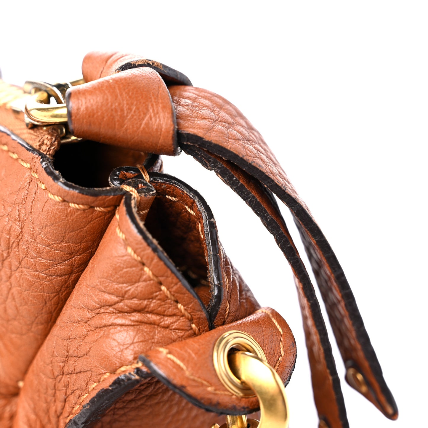 Calfskin Medium Marcie Satchel Tan