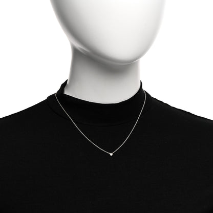 Tiffany Sterling Silver Diamond .03ct Elsa Peretti Diamonds by the Yard Pendant Necklace 2 of 4