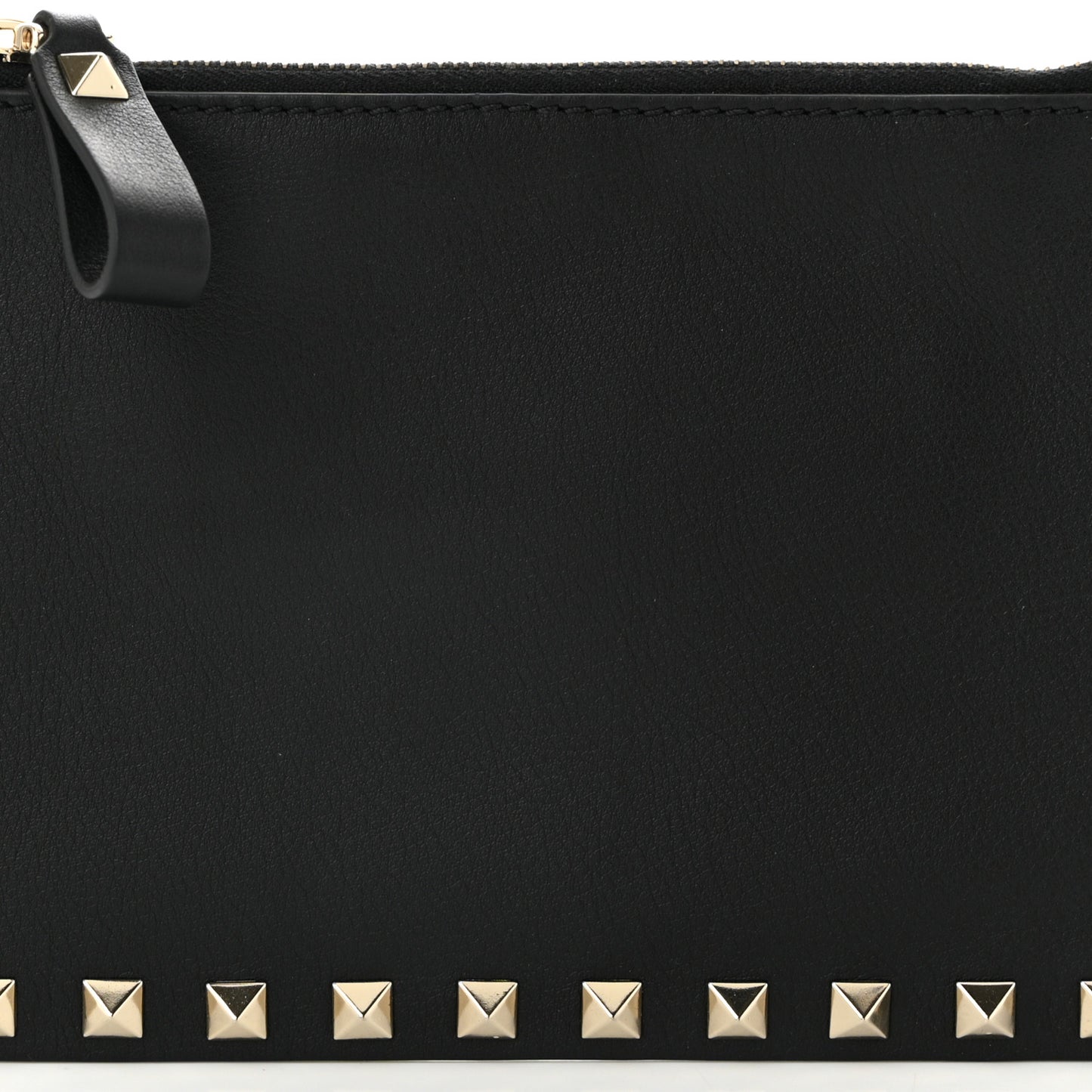 Vitello Rockstud Pouch On Chain Black