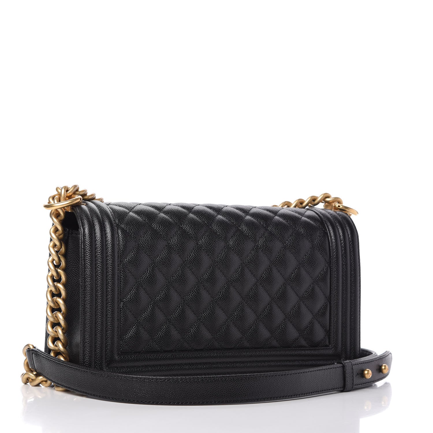 Chanel Caviar Quilted Medium Boy Flap Black 3 of 10