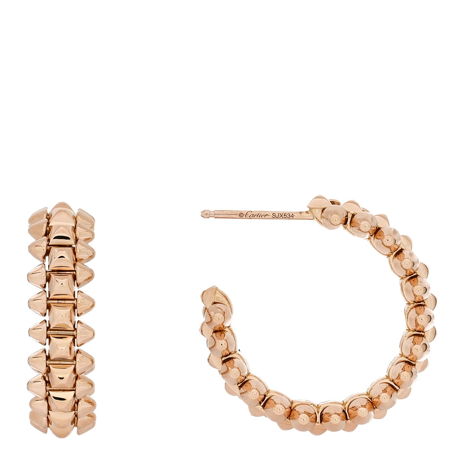 Cartier 18K Pink Gold Small Clash de Cartier Earrings 1 of 6