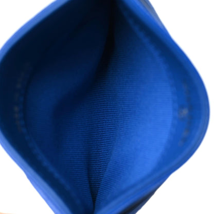 Chanel Caviar Quilted Card Holder Blue 6 of 9