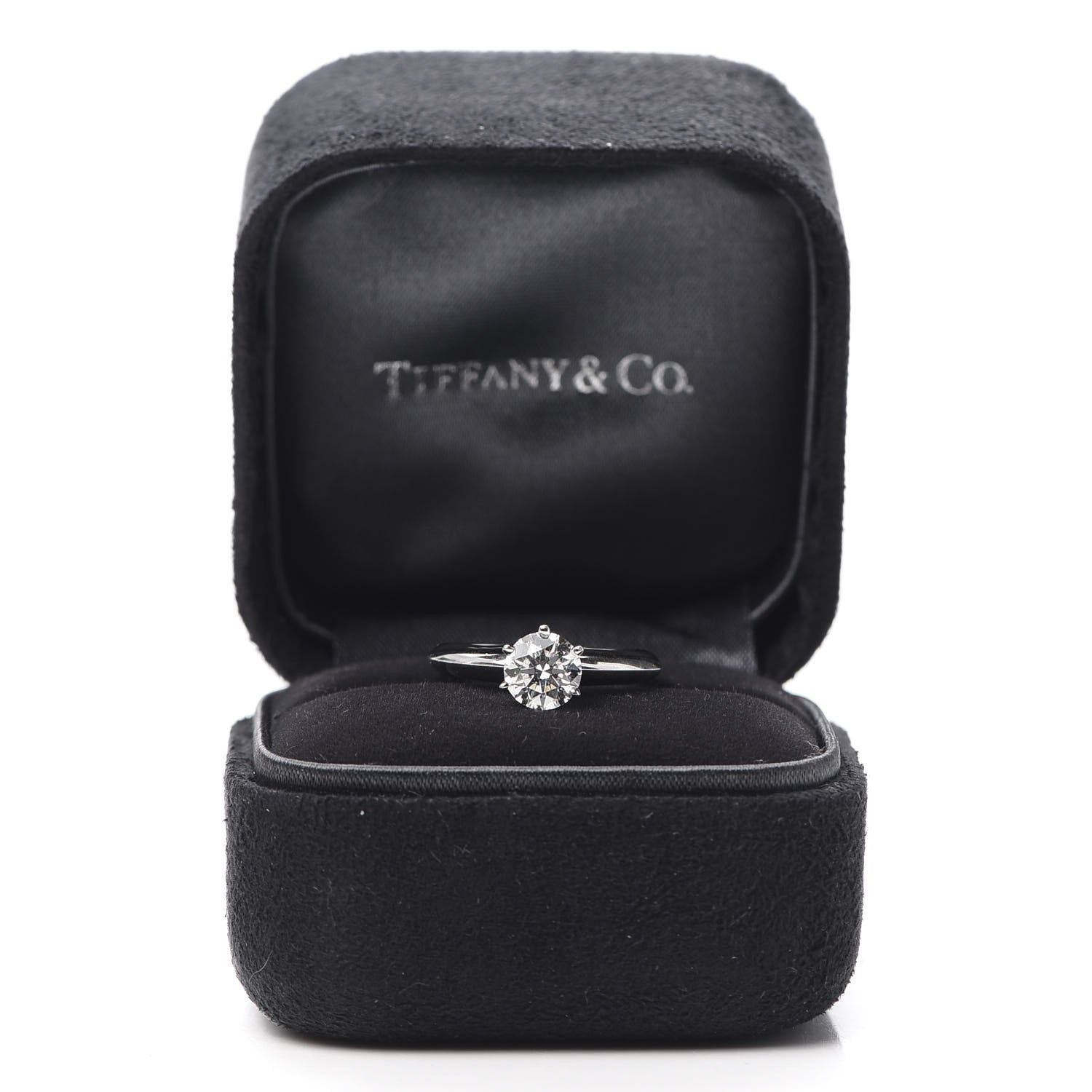 Tiffany Platinum Diamond .83ct Solitaire Engagement Ring 45 3.5 6 of 6