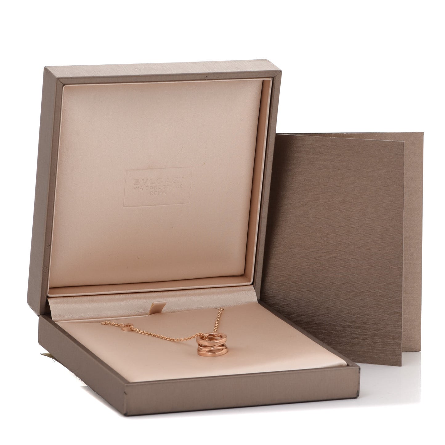 18K Rose Gold B.Zero1 Open Legends Pendant Necklace