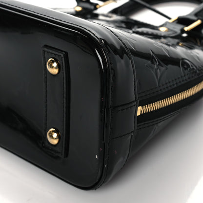 Louis Vuitton Vernis Alma BB Noir Magnetique 10 of 11