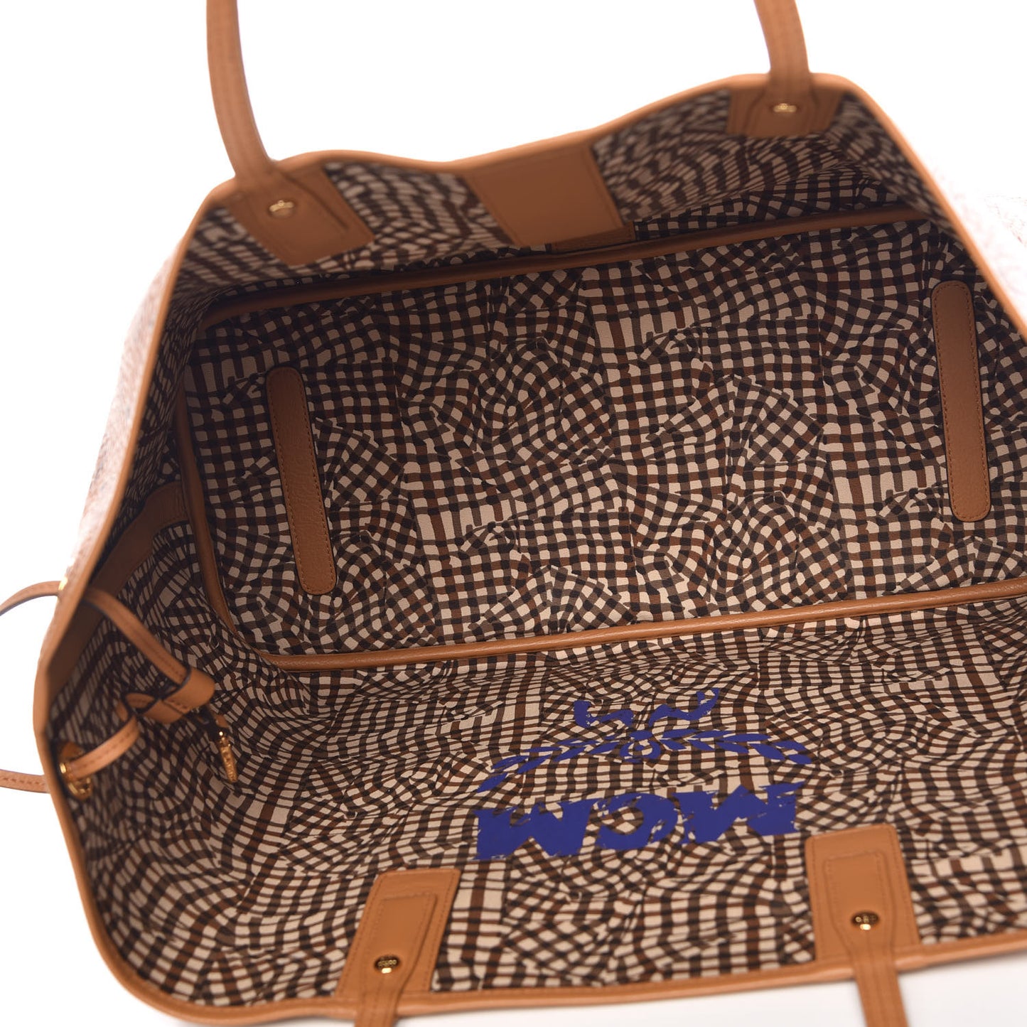 Visetos Large Liz Reversible Shopper Tote Cognac