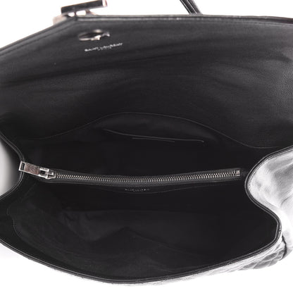 Saint Laurent Sheepskin Tri-quilt Monogram Large College Satchel Black 6 of 9