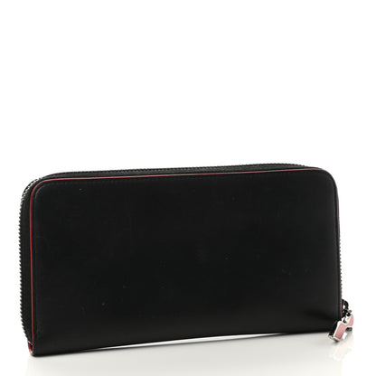 Christian Louboutin Calfskin Panettone Zip Around Wallet Black 3 of 9
