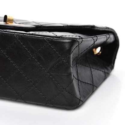 Chanel Aged Calfskin Quilted 2.55 Reissue Mini Flap Black 8 of 8