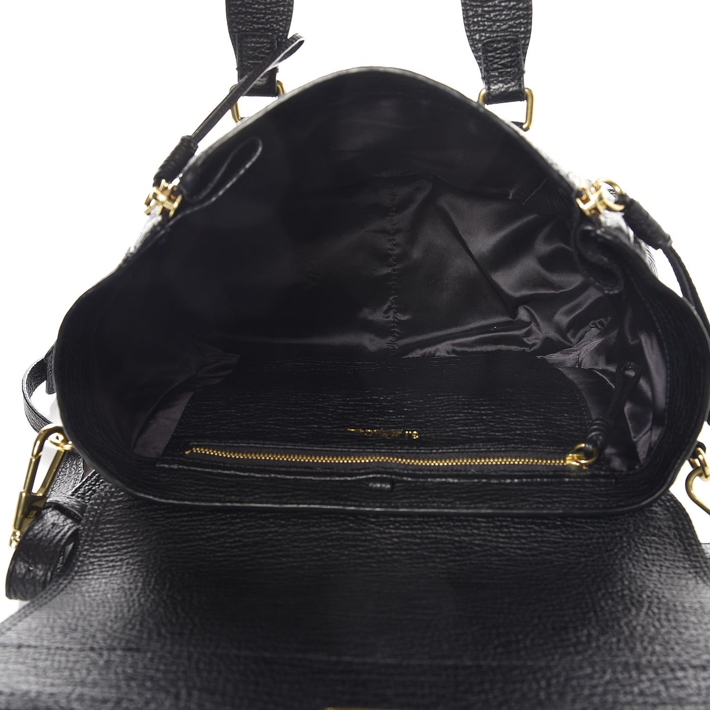 3.1 Textured Calfskin Medium Pashli Satchel Black