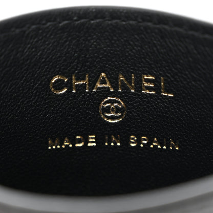 Chanel Calfskin Crocodile Embossed Crococo Card Holder Black 6 of 8