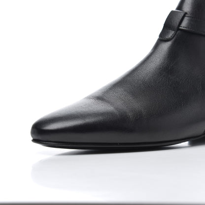 Saint Laurent Calfskin Women's London 20 Jodhpur Cropped Boots 36.5 Black 12 of 17