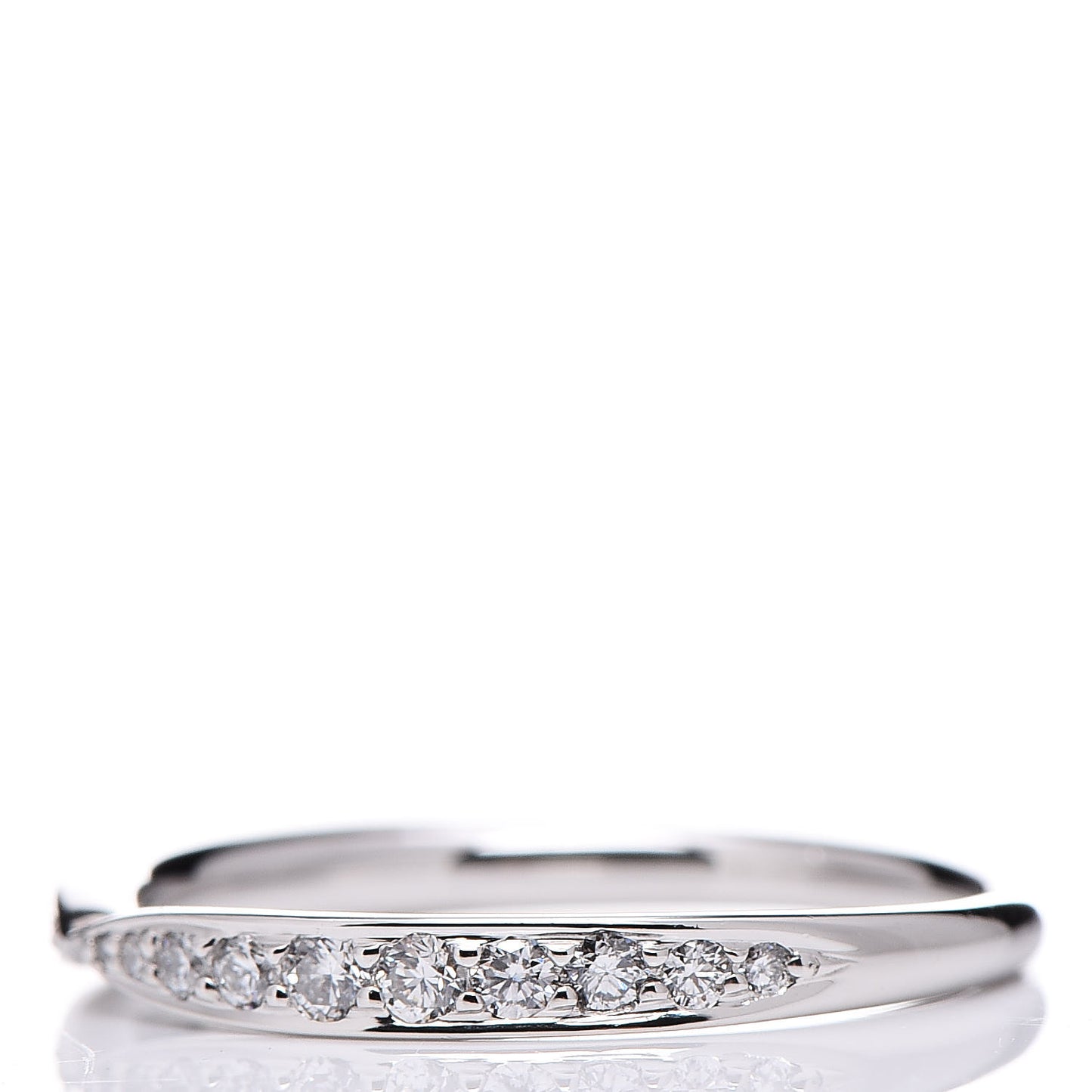 Platinum Diamond Harmony Bead-set Band Ring 50 5.5