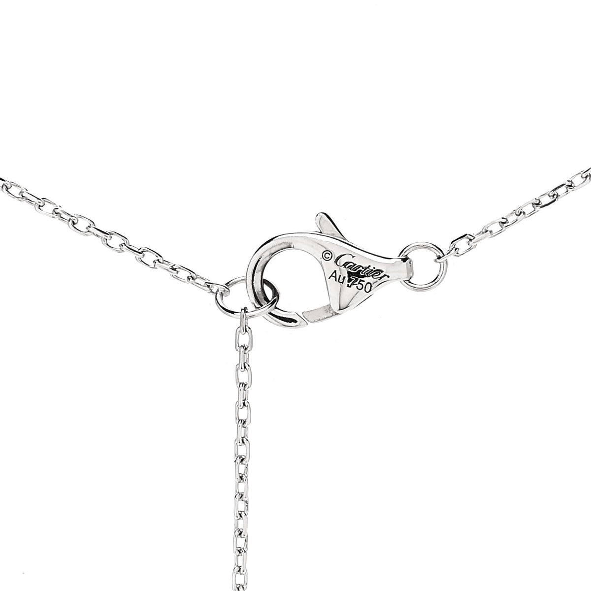 18K White Gold Diamond .57ct Solitaire 1895 Pendant Necklace