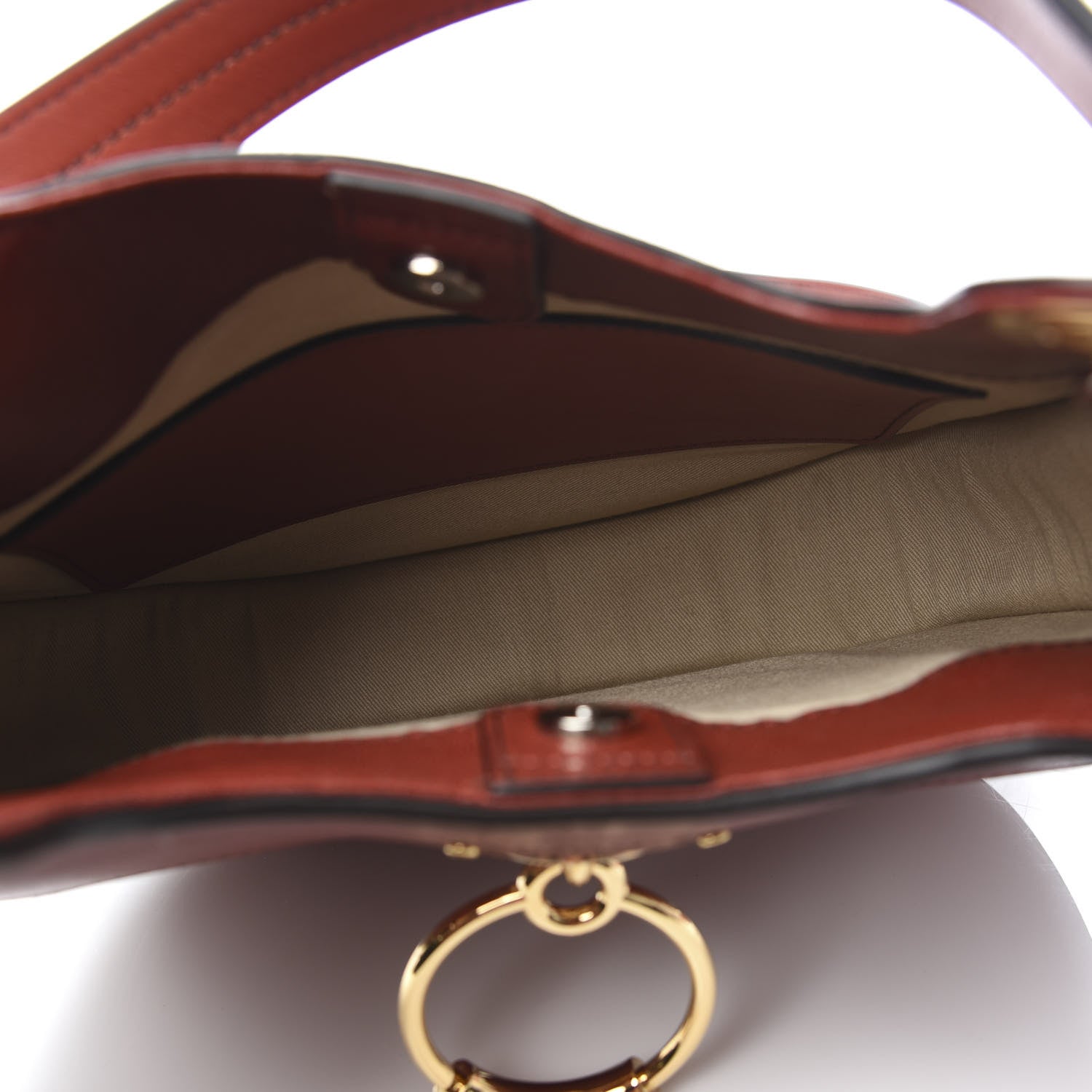 Chloe Calfskin Medium Tess Hobo Sienna Red 5 of 9