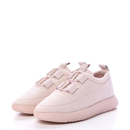 Hermes Mesh Technical Canvas Womens Team Sneakers 37 Bois De Santal 3 of 9