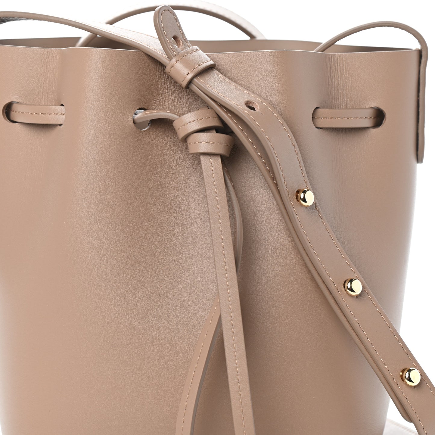 Calfskin Mini Mini Bucket Bag Biscotto