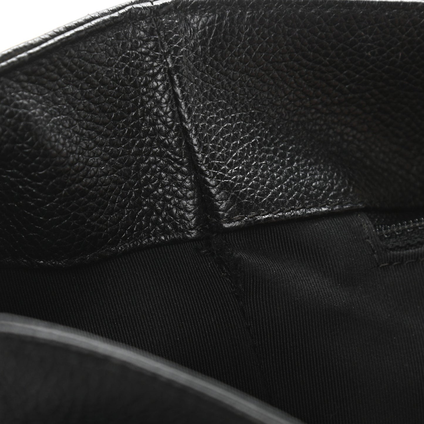 Calfskin Cerf Executive Shopper Tote Black