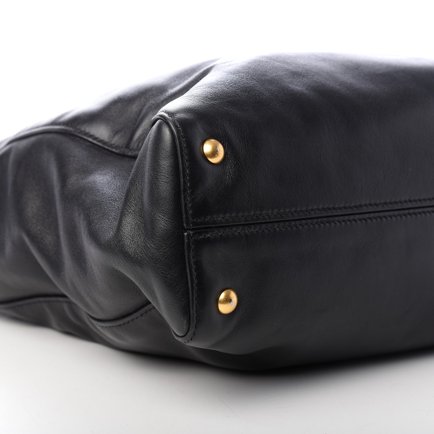 Miu Miu Vitello Soft Calf Tote Black 6 of 8