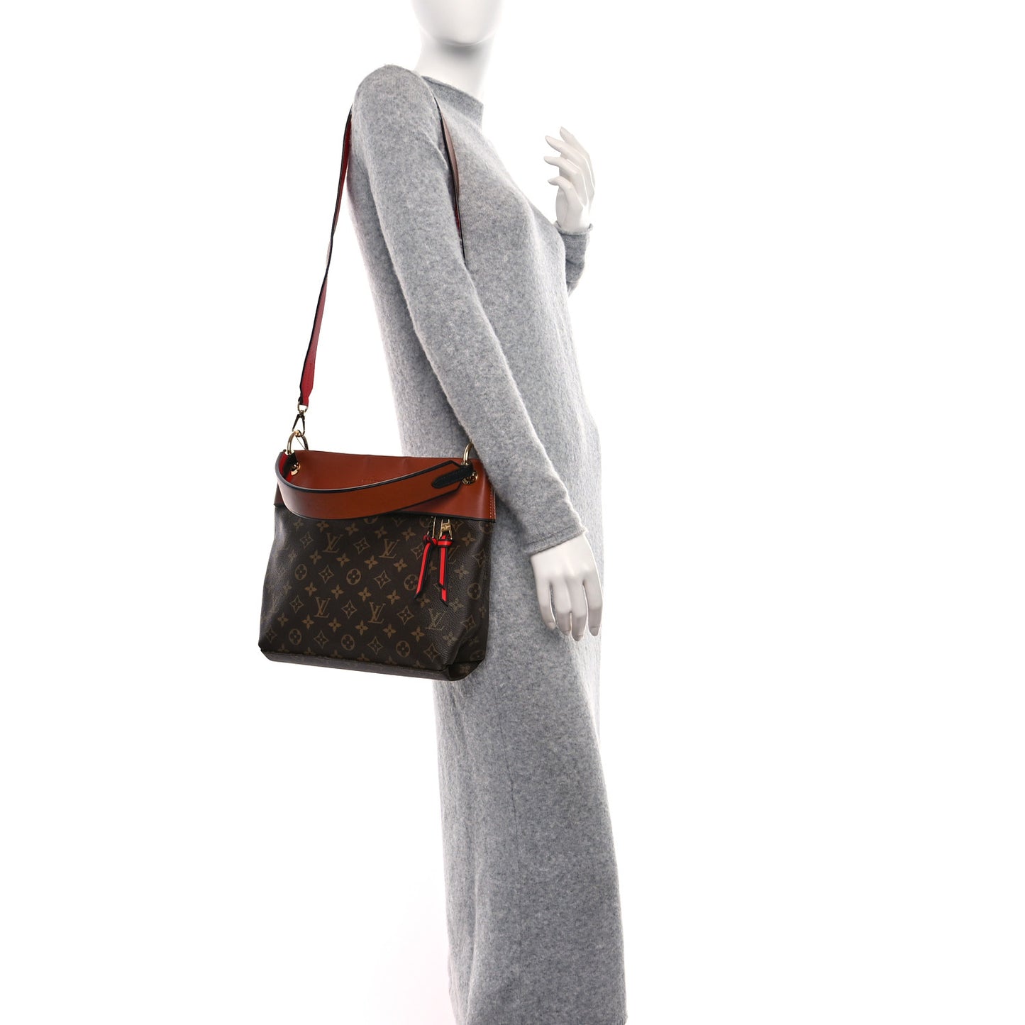 Monogram Tuileries Besace Caramel Rouge